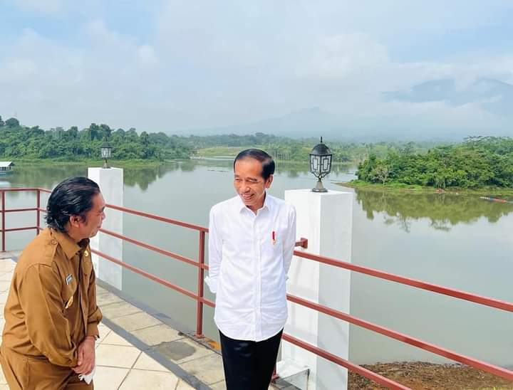 Jokowi : Bendungan Sindangheula Tingkatkan produksi pangan tanah air
